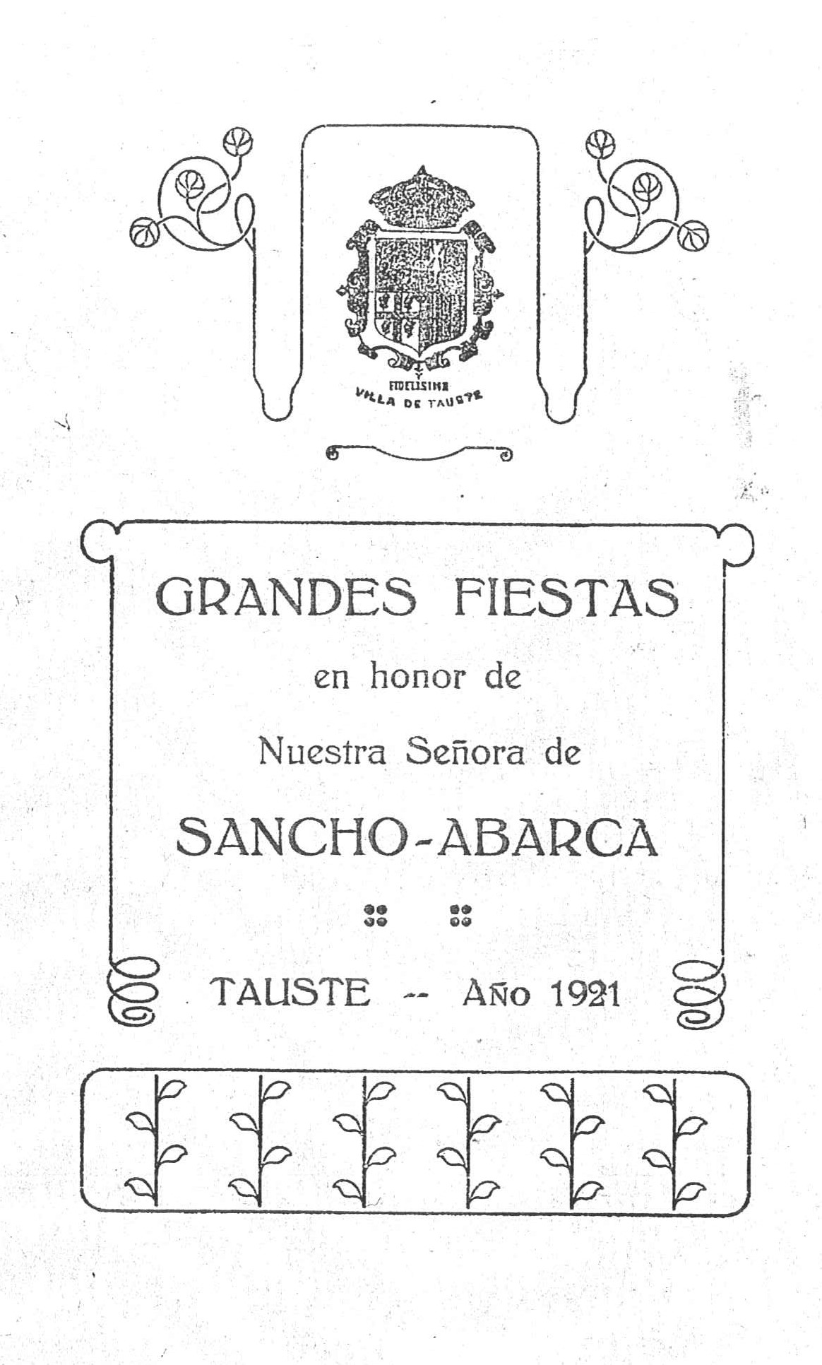Fiestas patronales en honor a Nuestra Señora de Sancho Abarca  